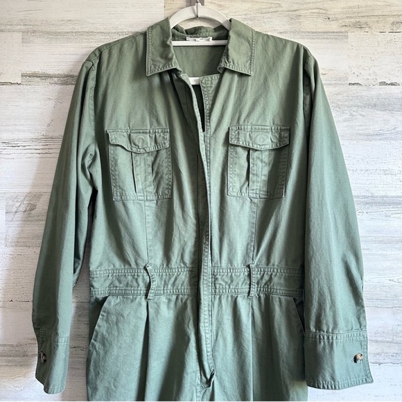 Tularosa Utilitarian Valley Jumpsuit Full Length Olive Green Medium - Picture 4 of 7